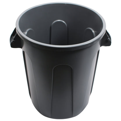 Performance Plus™ 32 Gallon Round Waste Receptacle w/Venting Channels for Easier Bag Removal, Gray - 1/ea