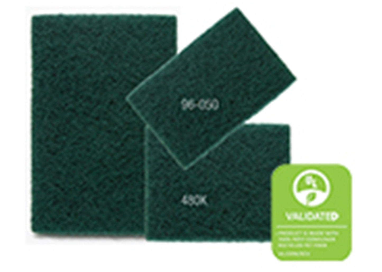 ACS General Purpose Medium Duty Scouring Pad, 6" X 9", Green, 10/pk - 6 pk/cs