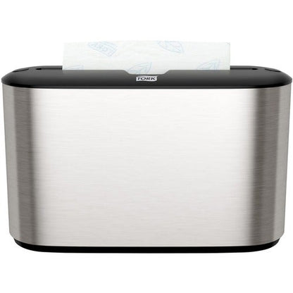 Xpress Countertop Multifold Hand Towel Dispenser, Stainless w/Black Trim