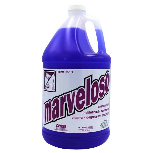Chemcor Marveloso Professional Duty Purple Cleaner & Degreaser, Lavender Fragrance, Gallon - 4/cs