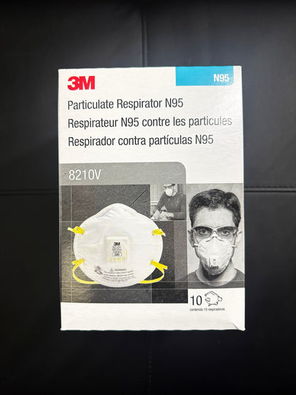 3M N95 Particulate Respirator With Cool Flow Valve - 10/bx
