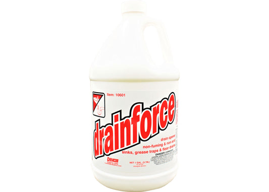 Chemcor Drainforce Alkaline Drain Opener, Gallon - 4/cs