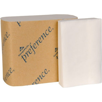 Georgia Pacific Singlefold Interfolded Bathroom Tissue, 5" x 4" White, 400 Sheet/pk -  60 pk/cs