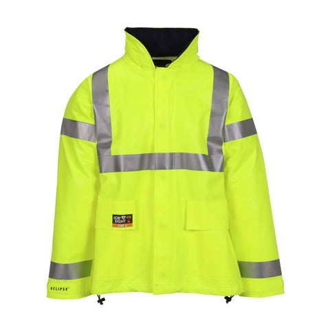 J44122 Tingley Eclipse® FR (Arc Flash And Flash Fire Protection) Rain Jacket, Lime (Shipping Included - Continental U.S.)