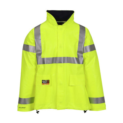 J44122 Tingley Eclipse® FR (Arc Flash And Flash Fire Protection) Rain Jacket, Lime (Shipping Included - Continental U.S.)