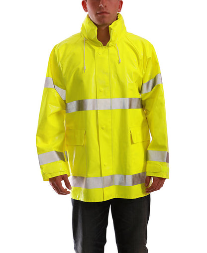 J53122 Tingley Comfort-Brite® FR (Flame Resistant) Rain Jacket, Lime (Shipping Included - Continental U.S.)