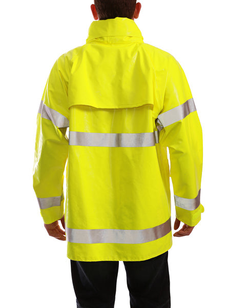 J53122 Tingley Comfort-Brite® FR (Flame Resistant) Rain Jacket, Lime (Shipping Included - Continental U.S.)