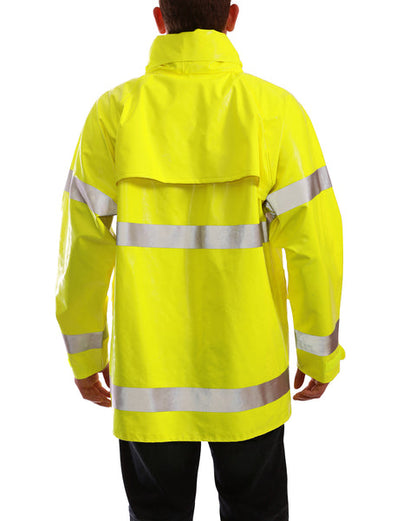 J53122 Tingley Comfort-Brite® FR (Flame Resistant) Rain Jacket, Lime (Shipping Included - Continental U.S.)