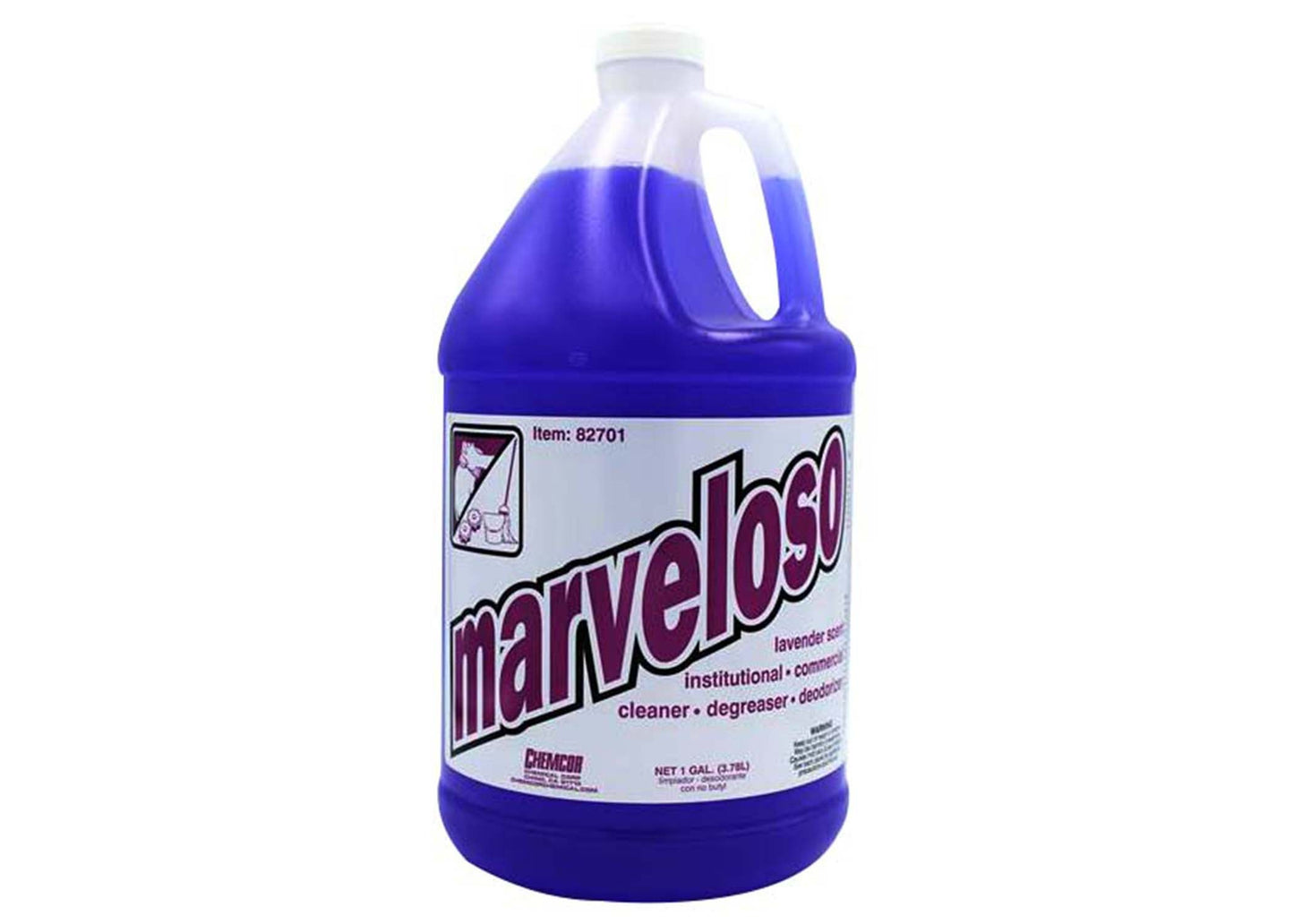 Chemcor Marveloso Professional Duty Purple Cleaner & Degreaser, Lavender Fragrance, Gallon - 4/cs