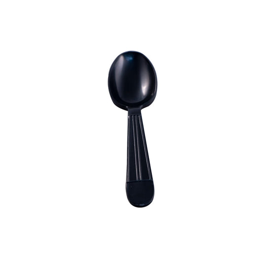 Heavyweight Disposable Spoon, Plastic, Black - 1000/cs