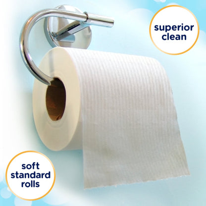 Cottonelle® Ultra CleanCare® Wavy Ripple Texture Bathroom Tissue, Septic Safe - 48 double rolls/cs
