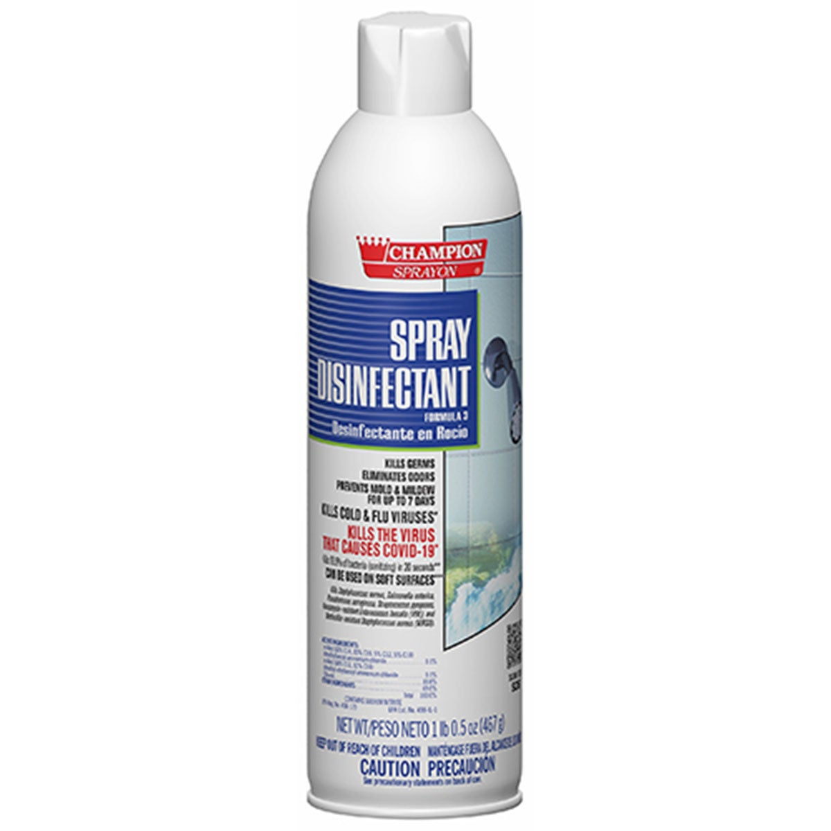 Champion Sprayon® Quaternary Disinfectant Spray, 16.5 oz Aerosol - 12/cs