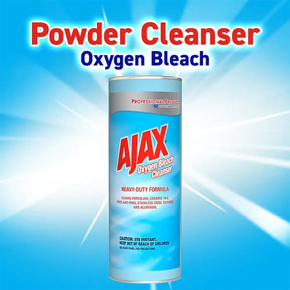 Professional Ajax Oxygen Bleach Cleanser Powder, HD, 21 oz. Shaker Can - 24/cs