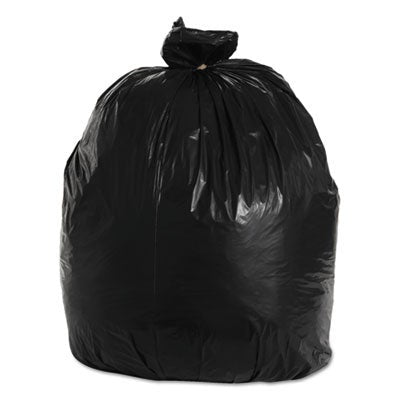 33 Gallon Trash Bag, 33x39 1.5EQ Mil LOW DENSITY Can Liner, Black -100/cs