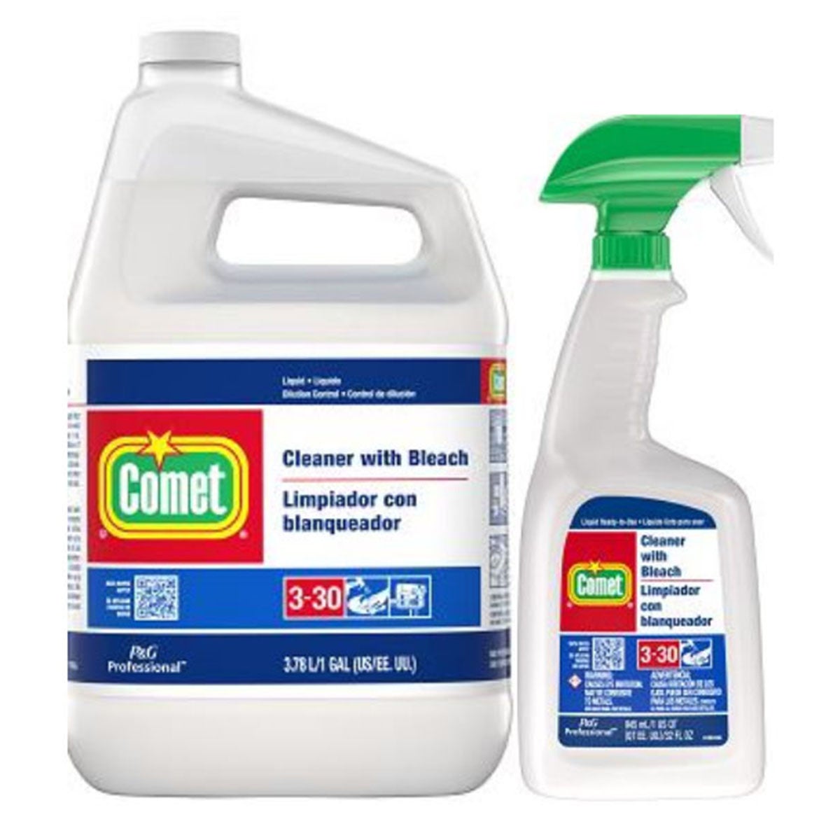 P&G Professional Comet® Cleaner with Bleach, Multi Purpose Liquid, Ready to Use, 3-30, Gallon - 3/cs