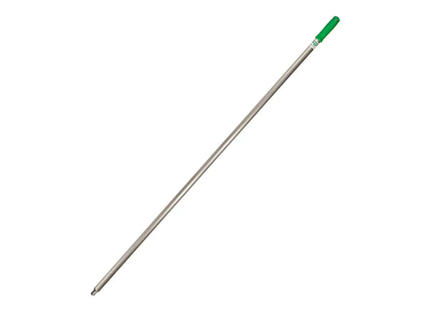 Unger Enterprises Pro Aluminum Acme Handle, 58", Zinc Alloy Threaded Tip, Silver/Green - 1/ea