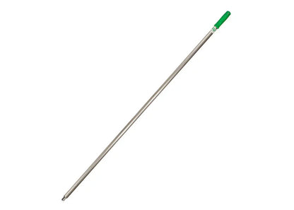 Unger Enterprises Pro Aluminum Acme Handle, 58", Zinc Alloy Threaded Tip, Silver/Green - 1/ea