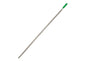 Unger Enterprises Pro Aluminum Acme Handle, 58", Zinc Alloy Threaded Tip, Silver/Green - 1/ea