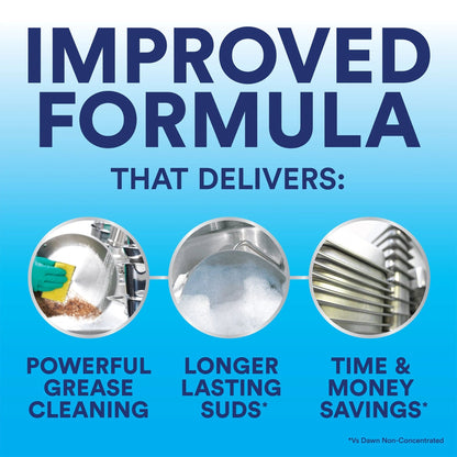 P&G Professional Dawn® Professional Manual Pot & Pan Detergent, Original Scent, 38 oz. Squeeze Bottle - 8/cs