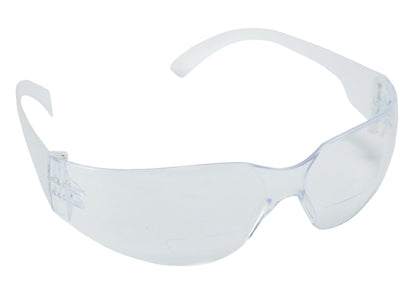 Cordova Bulldog READERS™ Safety Glasses, Single Wrap-Around Scratch-Resistant Lens w/Magnifying Lens Inserts, Choose Your Strength 1.0-2.5