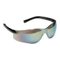 Cordova DANE™ Safety Glasses, Single Wrap-Around Scratch-Resistant Lens, Flexible Rubber Temples, MIRROR LENS, Choose Blue or Silver or Rainbow