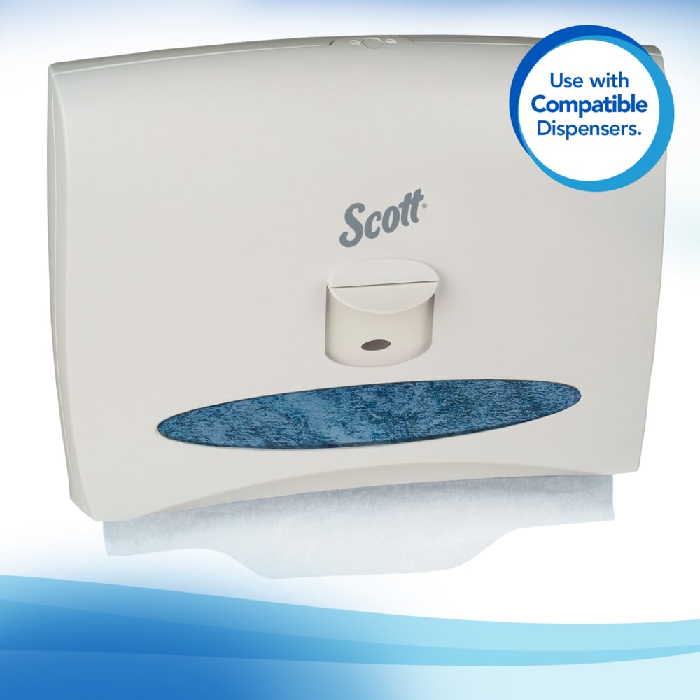 Scott® Pro Personal Seats One-At-A-Time Lever Dispensed Seat Covers - 3000/cs