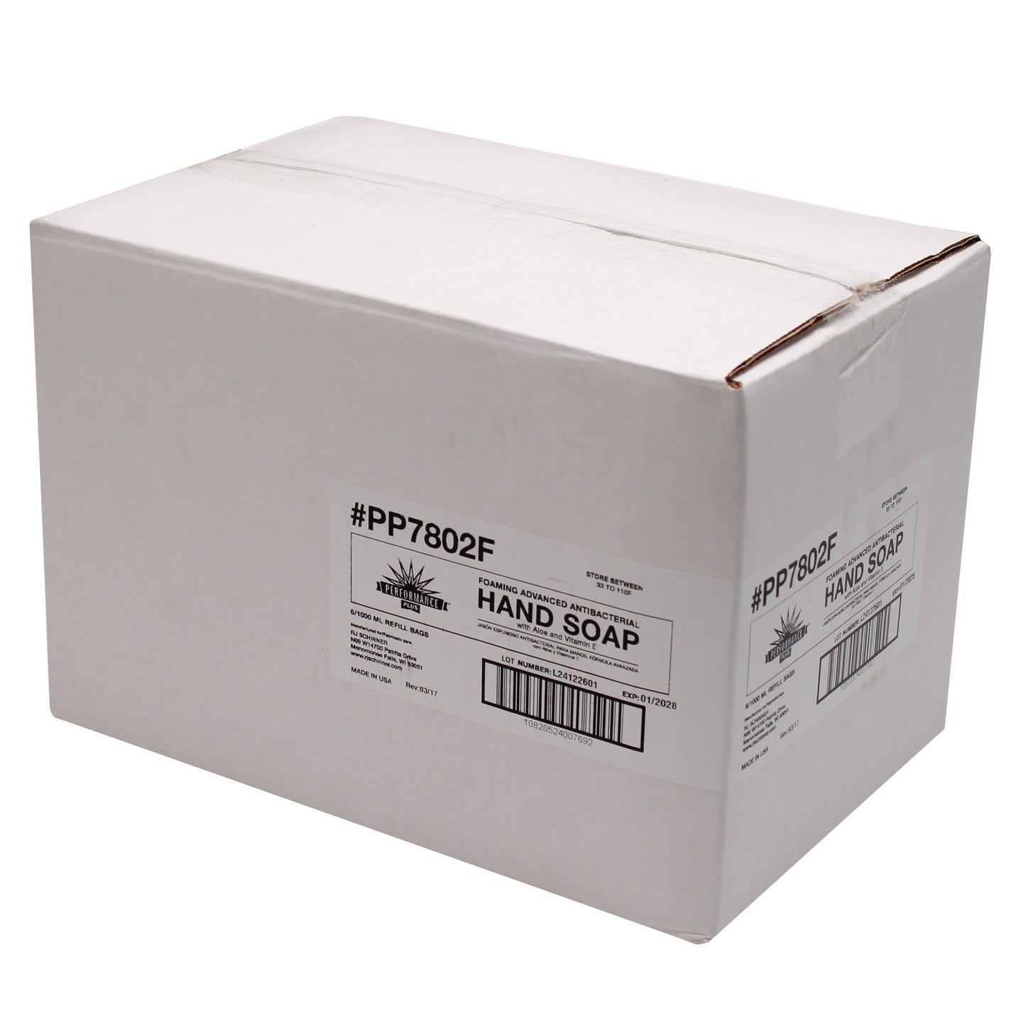 Performance Plus™ FOAMING Advanced Antibacterial Hand Soap, Citrus Spice Fragrance, 1000ml Refill - 6/cs