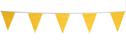 CORTINA Pennant Flag Vinyl, 9″ x 12″ flags on 100′ String, Choose Your Color - 40/cs