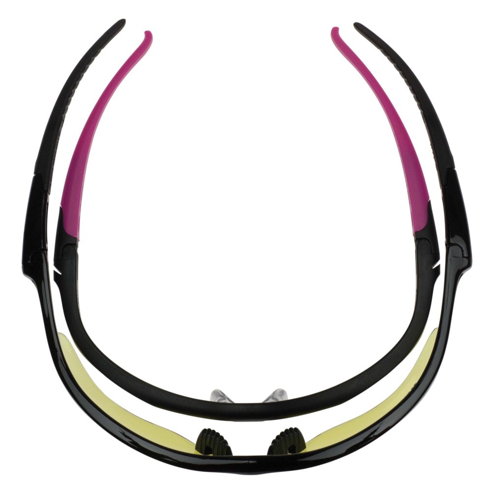 KleenGuard™ Nemesis™ Small Safety Glasses, Clear Anti-Fog Lens with Black/Pink Frame