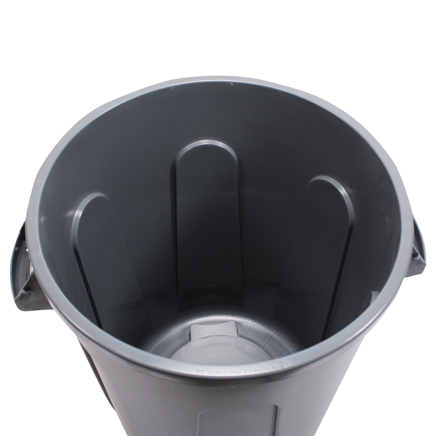 Performance Plus™ 32 Gallon Round Waste Receptacle w/Venting Channels for Easier Bag Removal, Gray - 1/ea