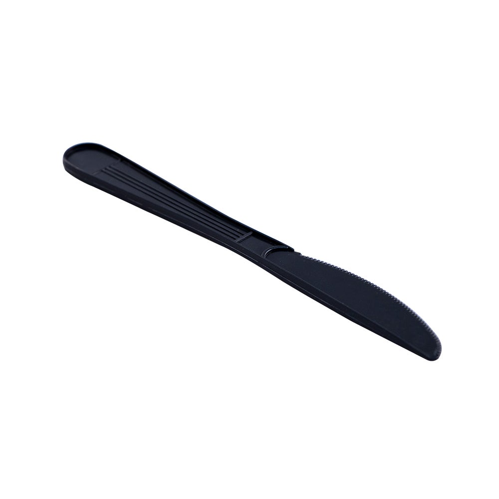 Heavyweight Disposable Knife, Plastic, Black - 1000/cs