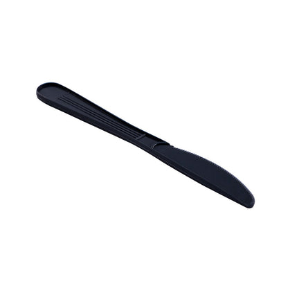 Heavyweight Disposable Knife, Plastic, Black - 1000/cs