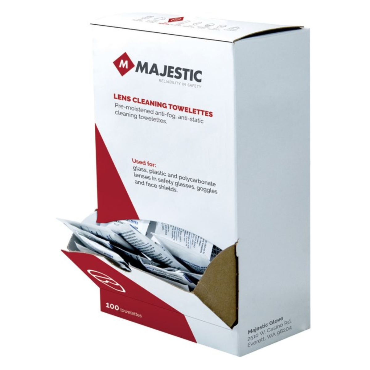 Lens Cleaning Towelettes, Pre-Moistened, Anti-Fog, Anti-Static, Individually Wrapped — 10 Dispenser Boxes Per Case — FREE SHIPPING*