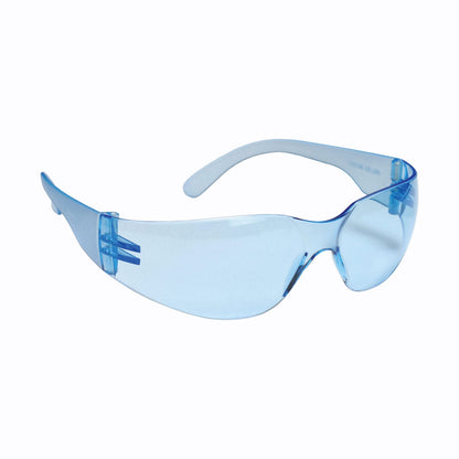 Cordova Bulldog™ Safety Glasses, Single Wrap-Around Scratch-Resistant Lens, Choose Amber or Light Blue Frame & Lens