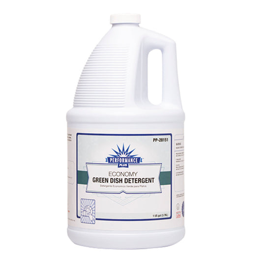 Performance Plus™ Economy Liquid Manual Dish Detergent, Green, Gallon - 4/cs