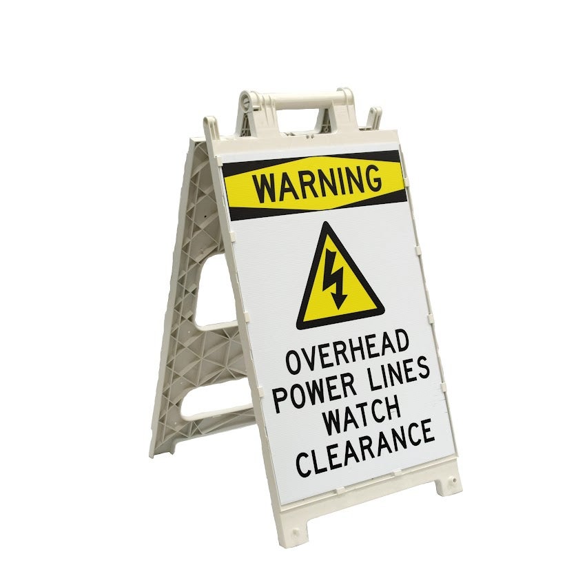 CORTINA 24 x 36 Fold Flat Plastx FF HD Barricade with Sign, Choose Your Sign