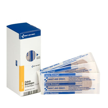 FAE-3001 SmartCompliance First Aid Kit Refill, Fabric Bandages, 1" x 3" - 25/Box