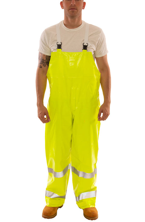 O53122 Tingley Comfort-Brite® FR (Flame Resistant) Rain Overalls, Lime (Shipping Included - Continental U.S.)