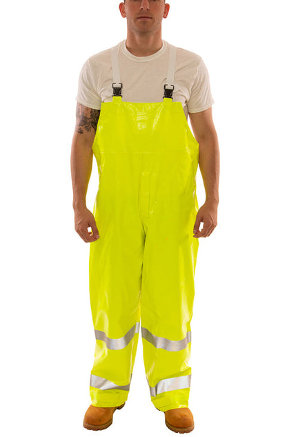 O53122 Tingley Comfort-Brite® FR (Flame Resistant) Rain Overalls, Lime (Shipping Included - Continental U.S.)