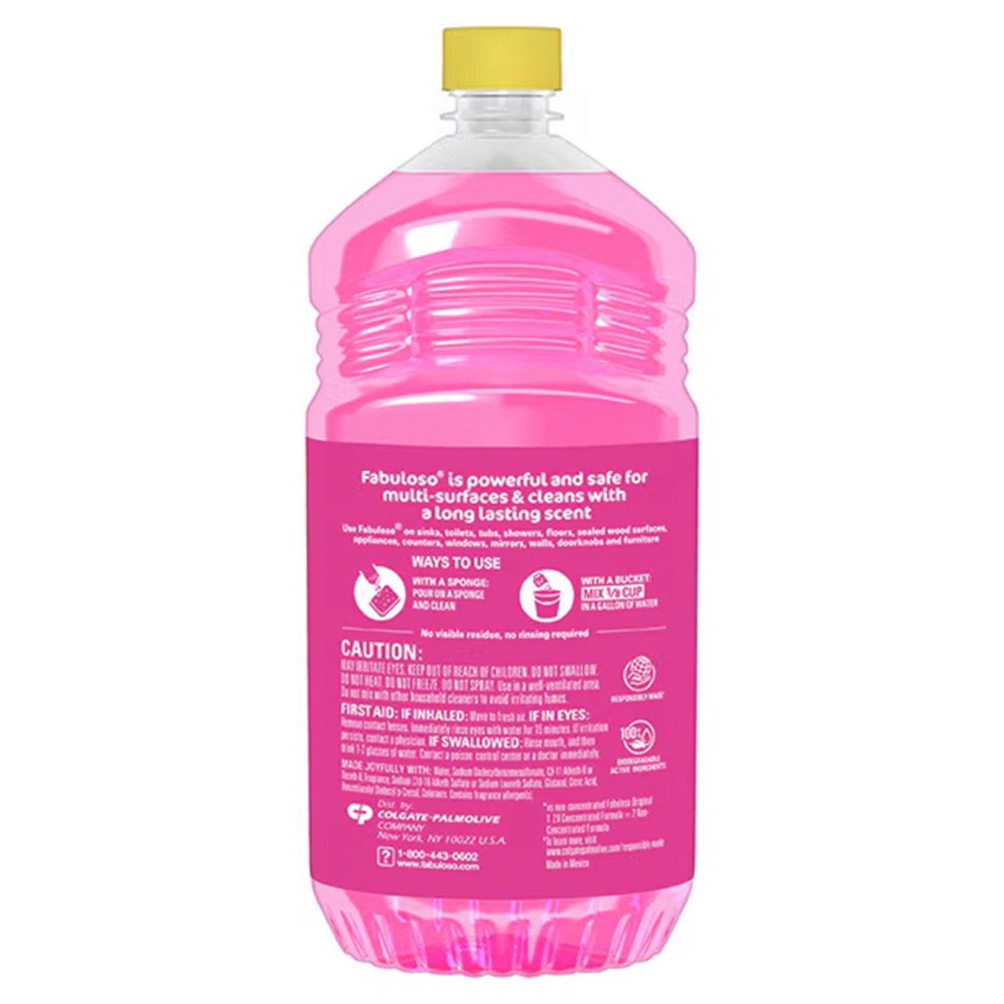 Fabuloso® 2X Concentrated Multi-Purpose Cleaner, Watermelon Scent, 56 fl oz Bottle - 6/cs