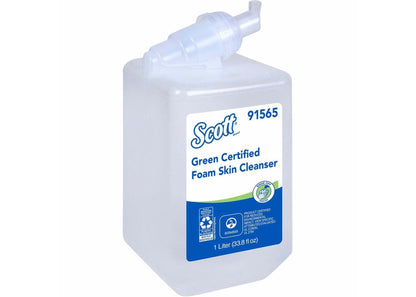 Scott® Green Certified E-1 FOAM Skin Cleanser, Cassette Refill for Scott® or Kimberly Clark Manual Skin Care Dispensers - 6/cs