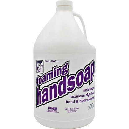 Chemcor FOAMING Hand Soap, Blue/Green Solution, Gallons - 4/cs