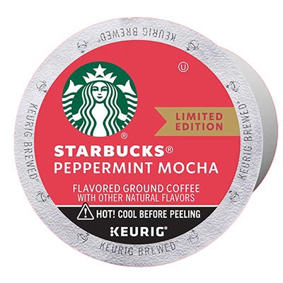 Starbucks® K-Cup Peppermint Mocha Coffee - 64/cs