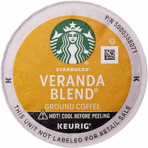 Starbucks® K-Cup Veranda Blend Coffee, Light Roast - 72/cs