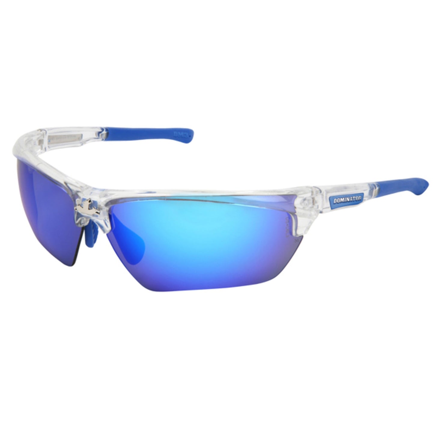 Dominator™ DM3 Series Blue Diamond Mirror MAX36™ Safety Glasses, Meets Military Ballistic Impact Standard