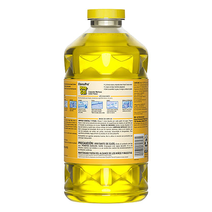 Pine-Sol® Multi-Surface Cleaner, Yellow, Lemon Fresh Scent, 80 fl oz. Bottle - 3/cs