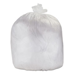 33 Gallon Trash Bag, 33x39 1.1 Mil (28 mic) LOW DENSITY Can Liner, Clear - 100/cs