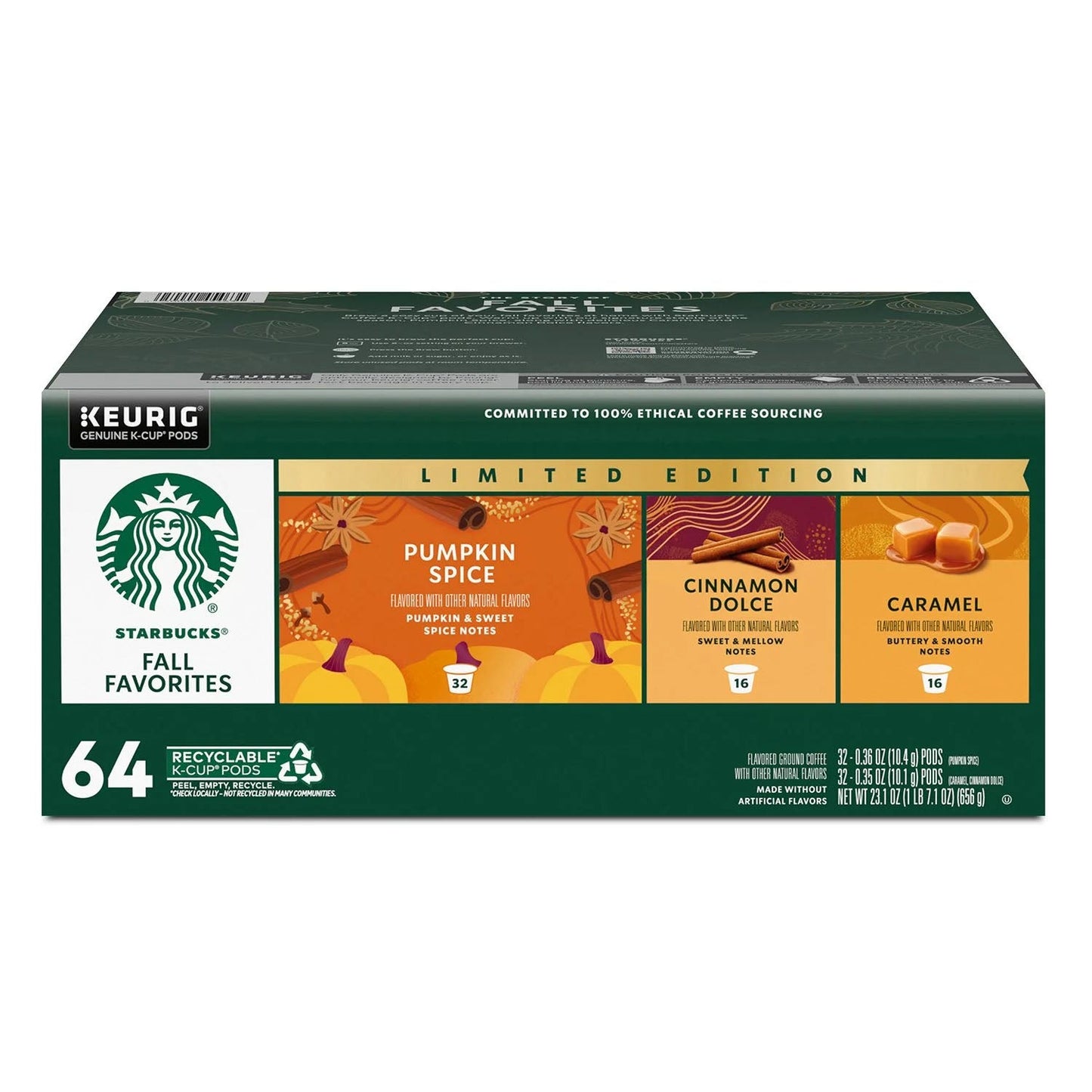Starbucks® K-Cup Fall Variety Pack - 64/cs