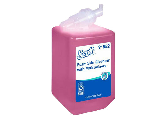 Scott® FOAM Skin Cleanser w/Moisturizers, Cassette Refill for Scott® or Kimberly Clark Manual Skin Care Dispensers - 6/cs
