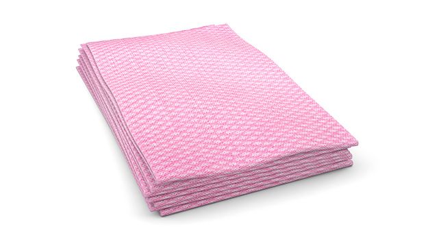 Cascades PRO Tuff-Job®  12" X 24" Economy 1/4 Fold Foodservice Wiper Towel, Pink - 200/cs